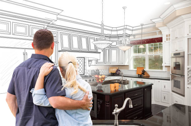 Professional Cabinet Installation technician working in Washington, NJ
